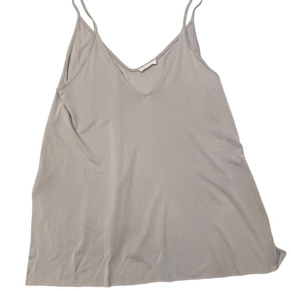 Lush Taupe Grey V-Neck Strappy Flowing Top Cami Size Small Summer Casual  SB - Picture 4 of 9